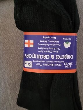 Source Unknown Black Crew Socks - 3 Pair Pack